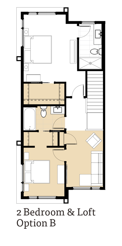 Amara II 2 Bedroom & Loft Option