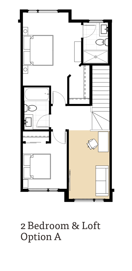 Calla II 2 Bedroom & Loft Option