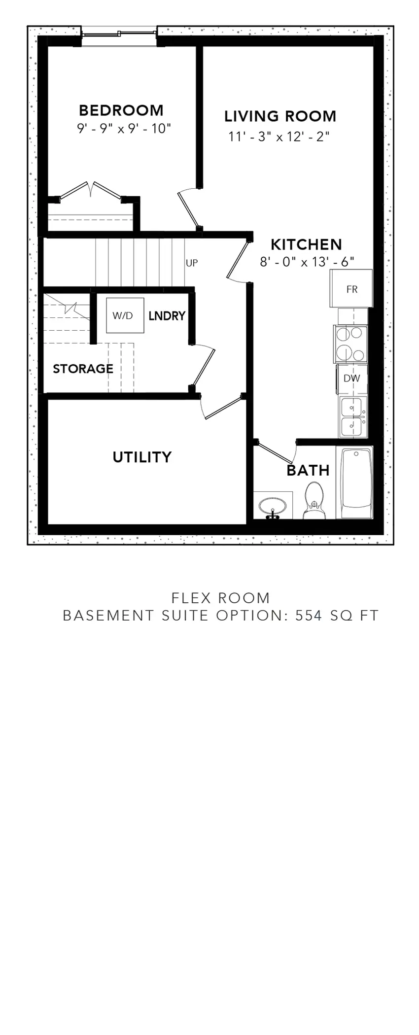 Red Oak Flex Room Basement Suite Option