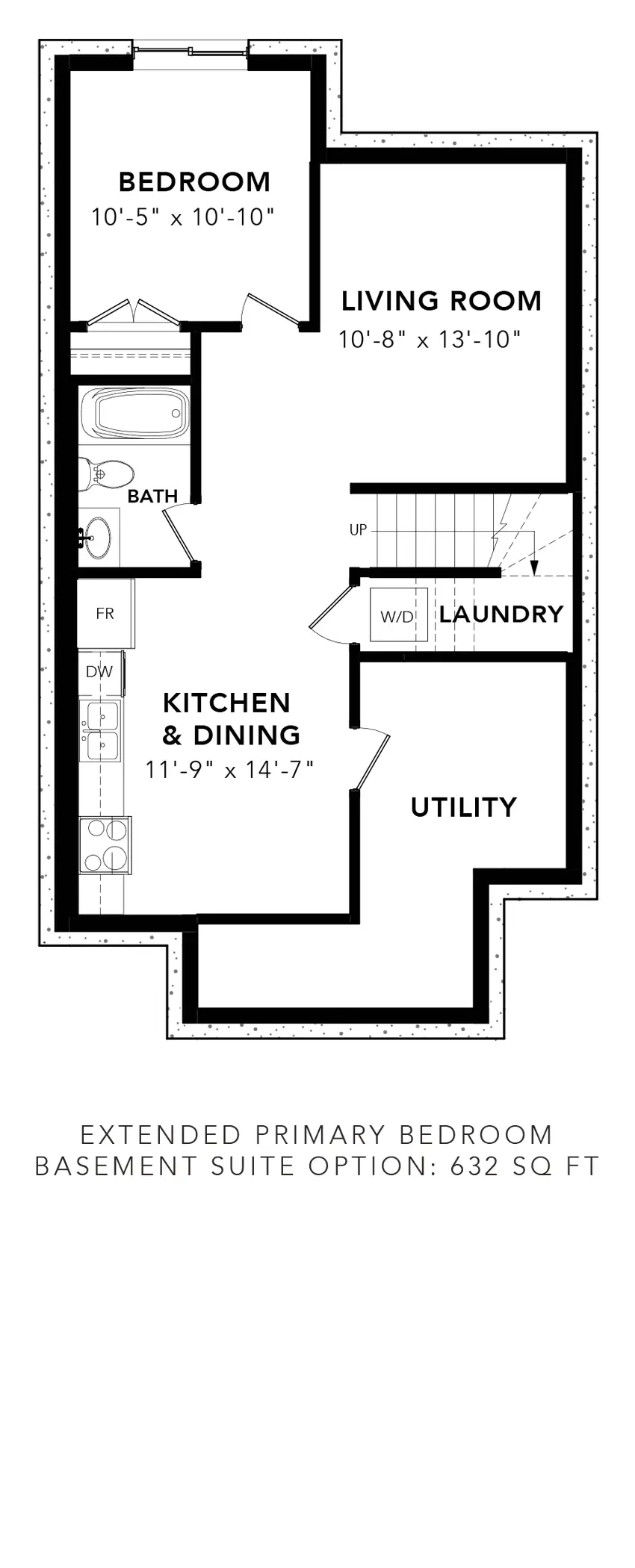 River Birch Extended Primary Bedroom Basement Suite Option