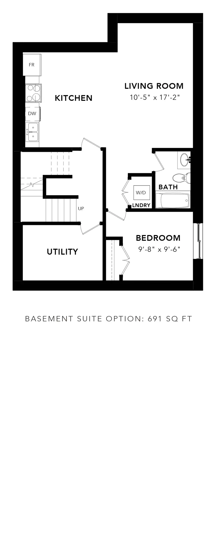 Western Cedar Basement Suite Option