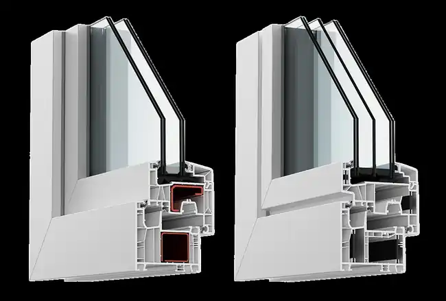 Triple-pane window construction