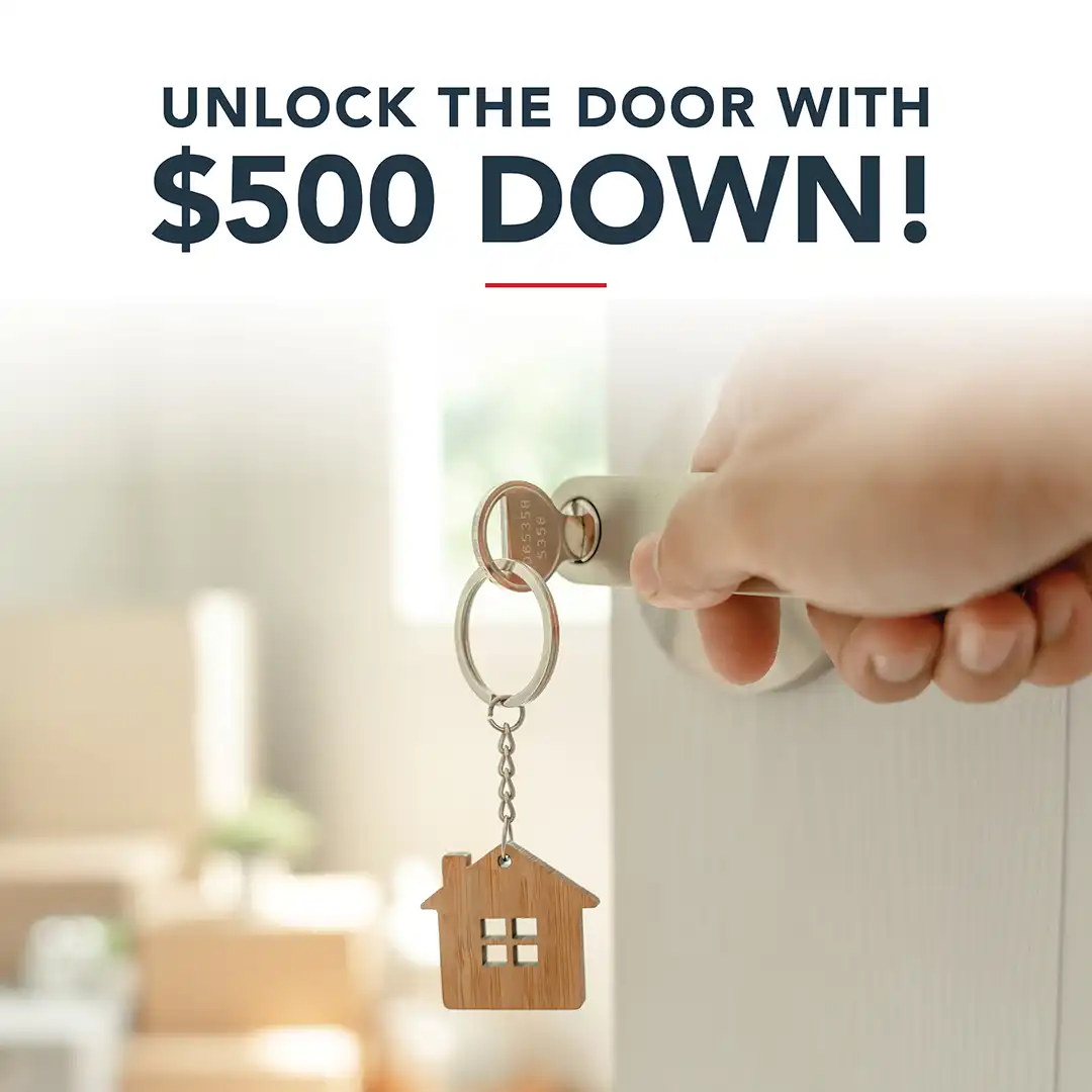 Landmark Homes $500 Down Payment Promotion